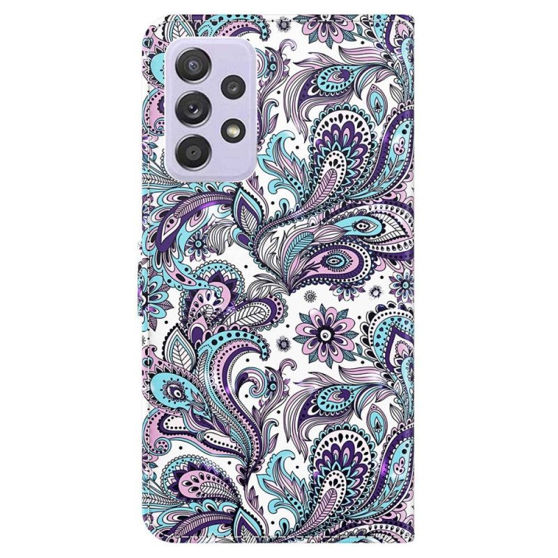 Kotelot Samsung Galaxy A23 5G Suojaketju Kuori Strappy Paisley -kuvio