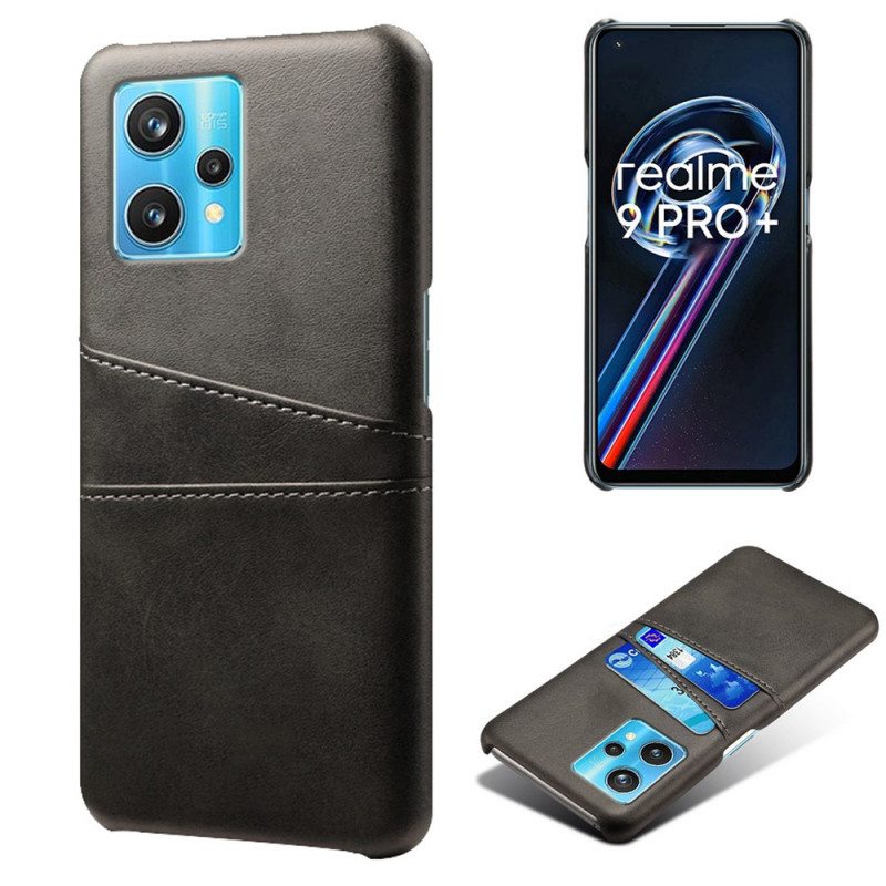 Case Realme 9 Pro Plus Kaksinkertainen Korttikotelo