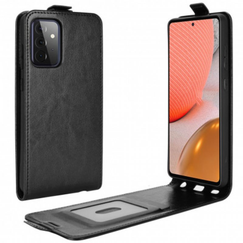 Flip Case Samsung Galaxy A72 4G / A72 5G Kotelot Flip Nahkatehoste Pystysuora Läppä