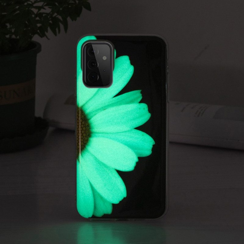 Kuori Samsung Galaxy A72 4G / A72 5G Fluoresoiva Kukka-sarja