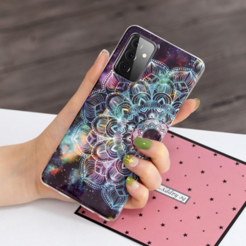 Kuori Samsung Galaxy A72 4G / A72 5G Fluoresoiva Värillinen Mandala