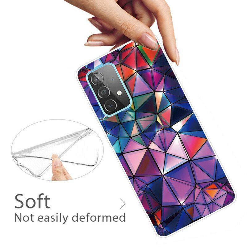 Kuori Samsung Galaxy A72 4G / A72 5G Joustava Geometria