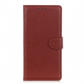 Nahkakotelo Samsung Galaxy A72 4G / A72 5G Perinteinen Litchi Faux Leather