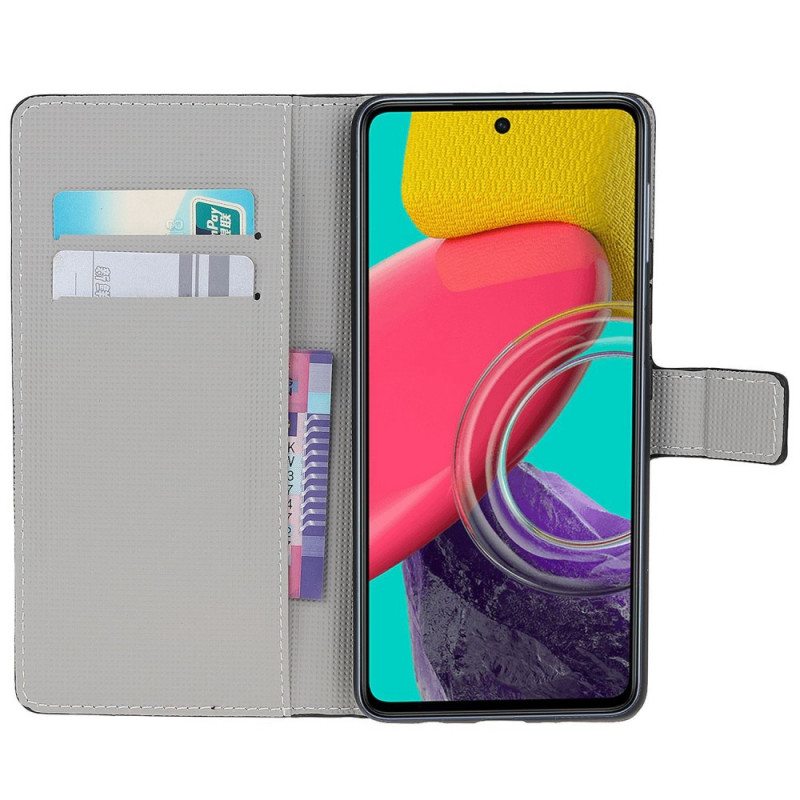 Flip Case Samsung Galaxy M53 5G Pöllöjen Yhtye