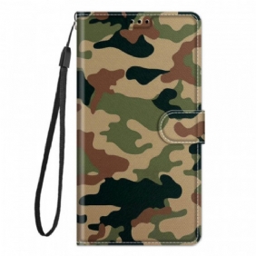 Kotelot Samsung Galaxy M53 5G Suojaketju Kuori Strappy Camo