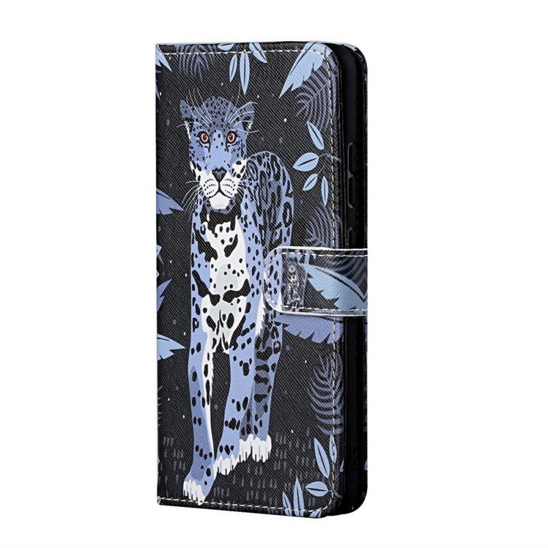 Kotelot Samsung Galaxy M53 5G Suojaketju Kuori Strappy Leopard