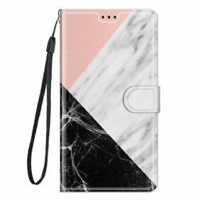 Kotelot Samsung Galaxy M53 5G Suojaketju Kuori Strip Marble