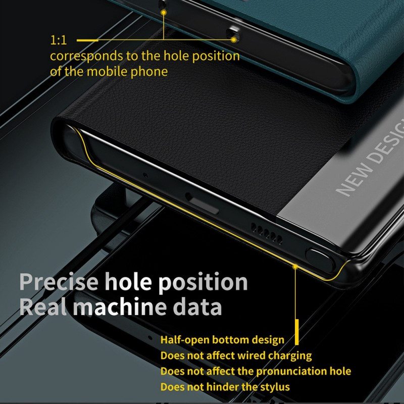 Puhelinkuoret Samsung Galaxy M53 5G Kotelot Flip Keinonahka Uusi Muotoilu