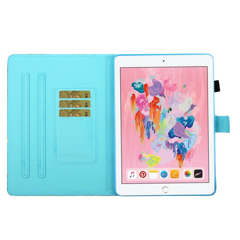 Flip Case iPad 10.2" (2020) (2019) Kaktukset Rentoutua