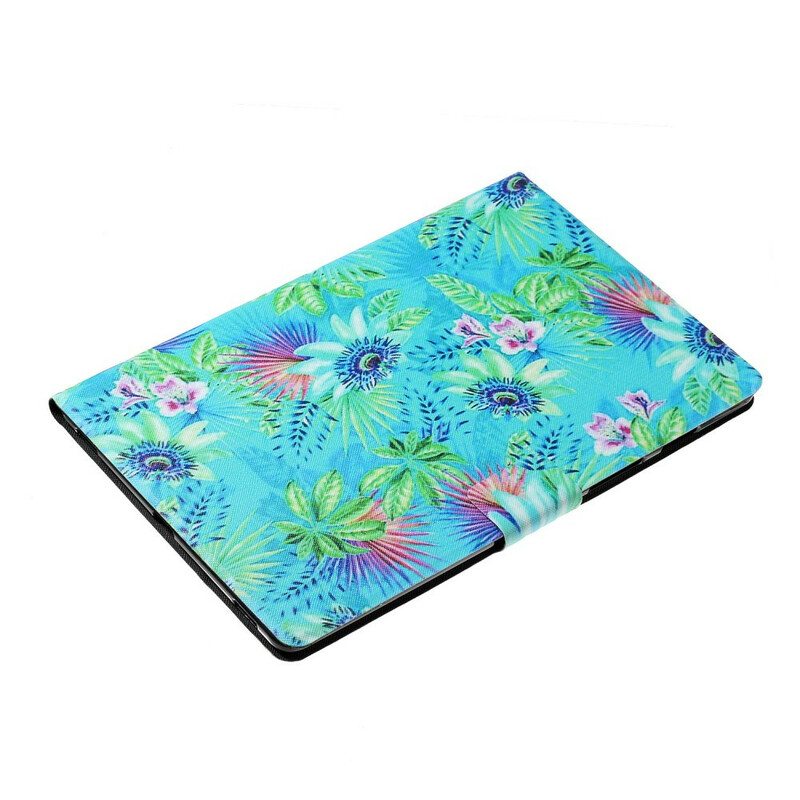 Flip Case iPad 10.2" (2020) (2019) Kukat Ja Lehdet