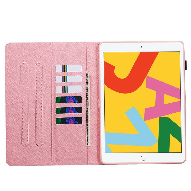 Flip Case iPad 10.2" (2020) (2019) Punaiset Perhoset