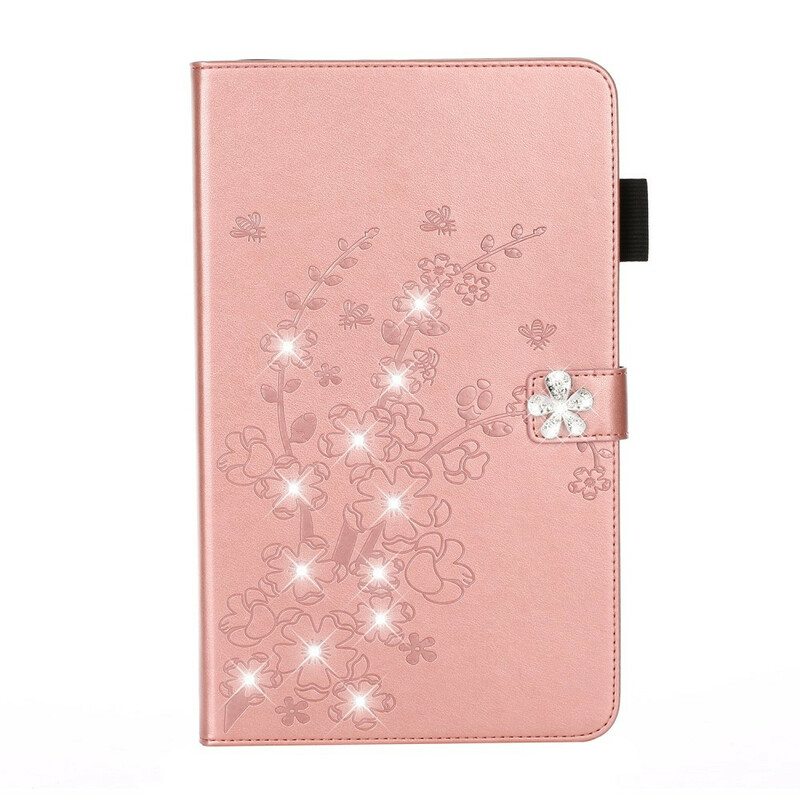 Kotelot iPad 10.2" (2020) (2019) Floral Diamonds Leather Effect