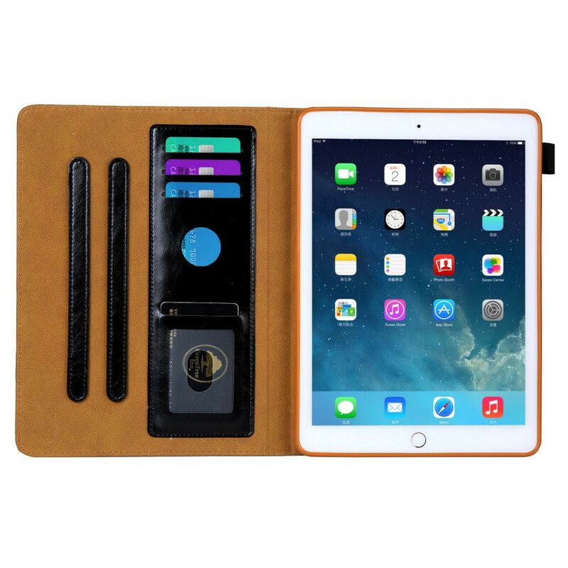 Kotelot iPad 10.2" (2020) (2019) Hopeinen Lukko