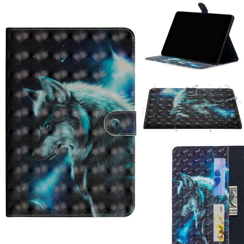 Kotelot iPad 10.2" (2020) (2019) Light Spot Wolf