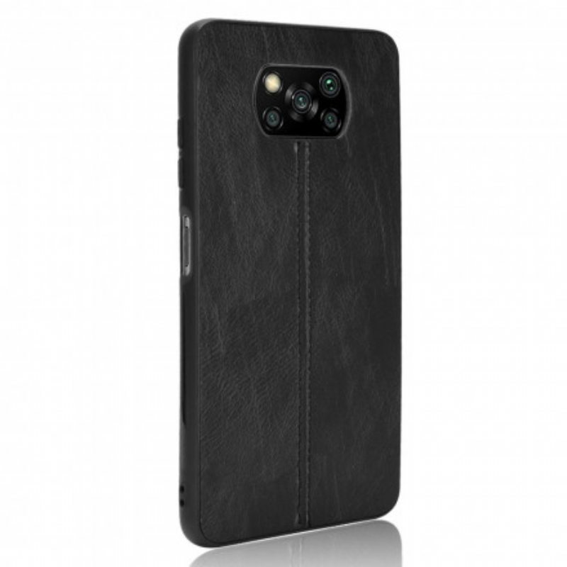 Case Poco X3 / X3 Pro / X3 NFC Couture-nahkaefekti