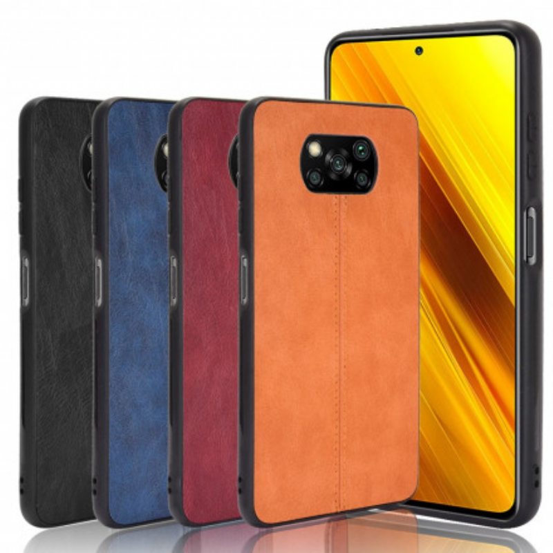 Case Poco X3 / X3 Pro / X3 NFC Couture-nahkaefekti