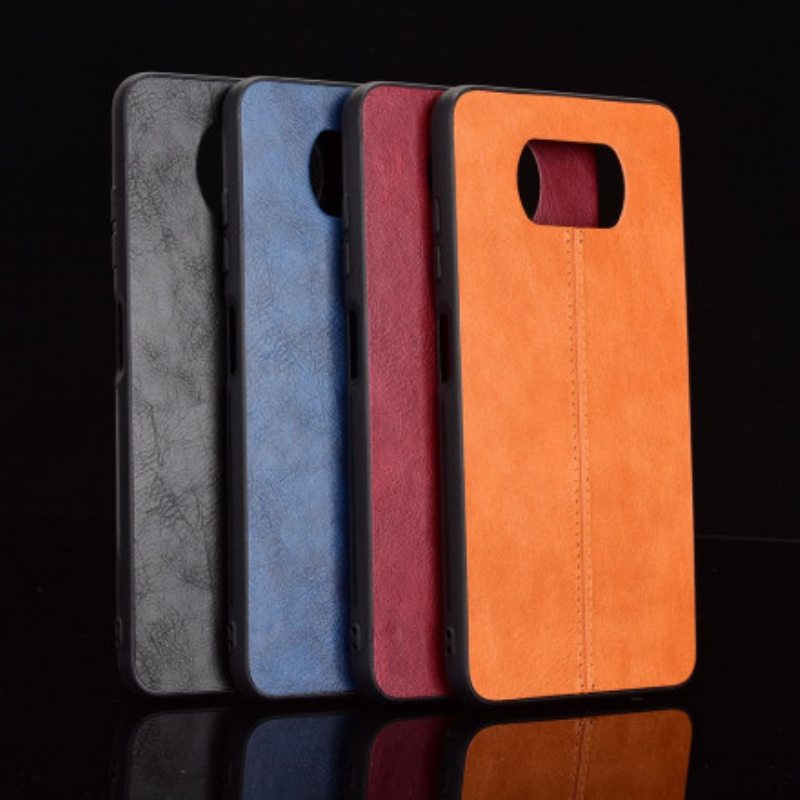 Case Poco X3 / X3 Pro / X3 NFC Couture-nahkaefekti