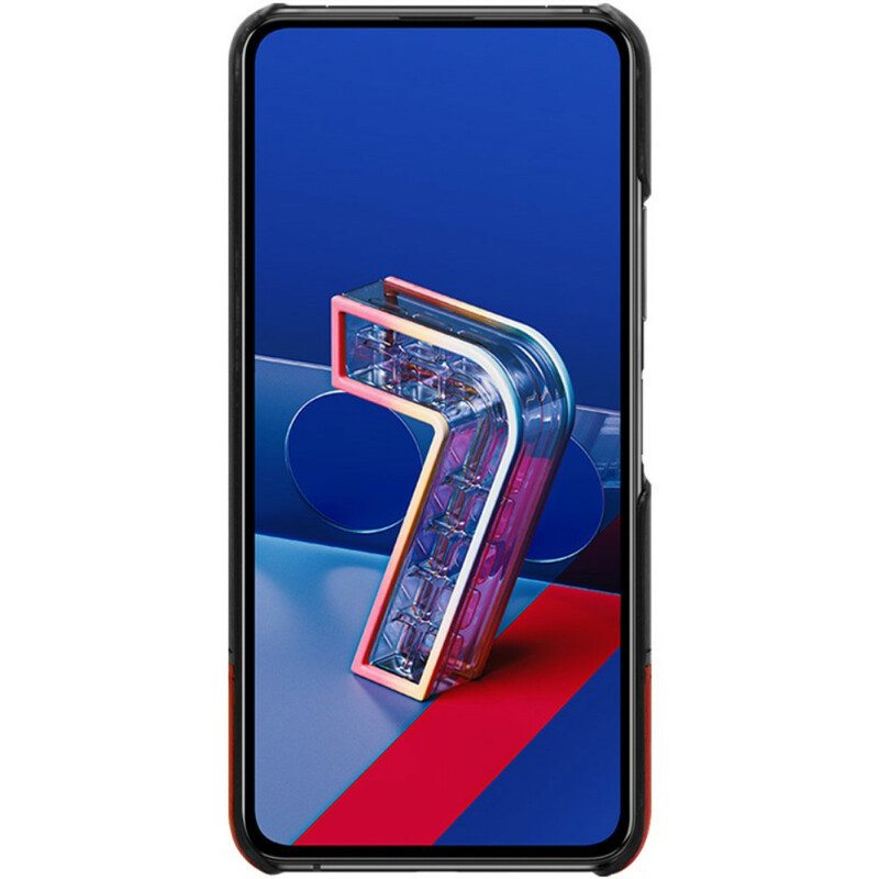 Case Asus Zenfone 8 Flip Kotelot Flip Imak Ruiyi -sarjan Nahkaefekti