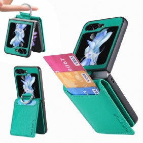 Case Samsung Galaxy Z Flip 6 Puhelinkuoret Korttipidikkeen Tuki Ja Rengas