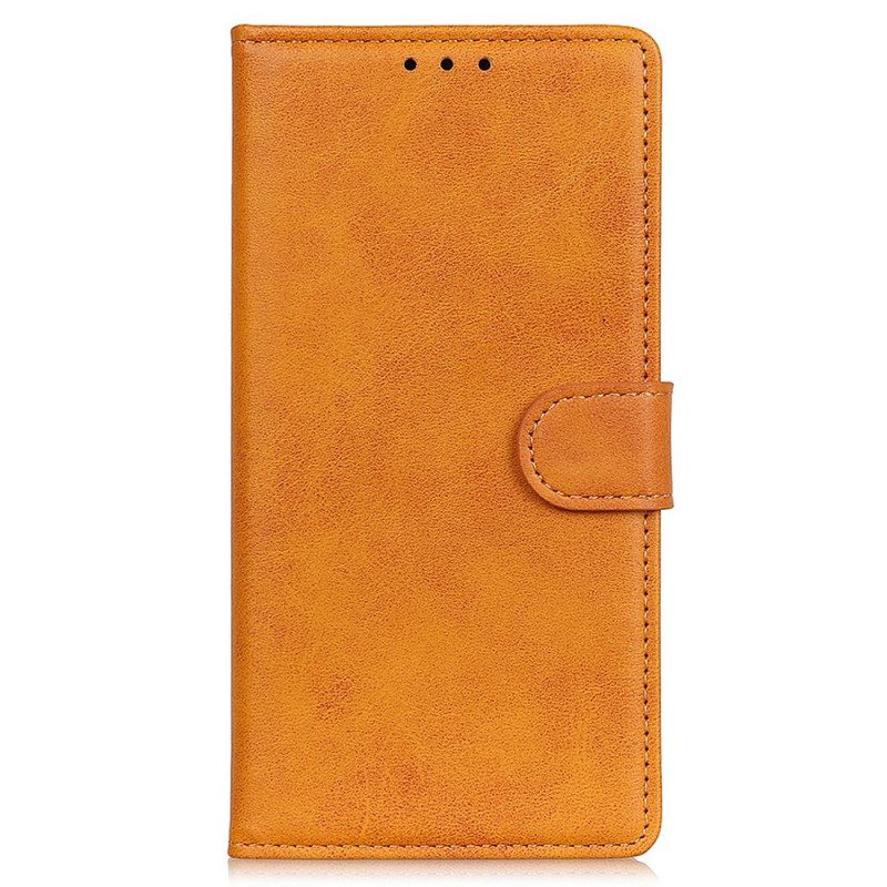 Flip Case Poco F4 GT Matta Keinonahka