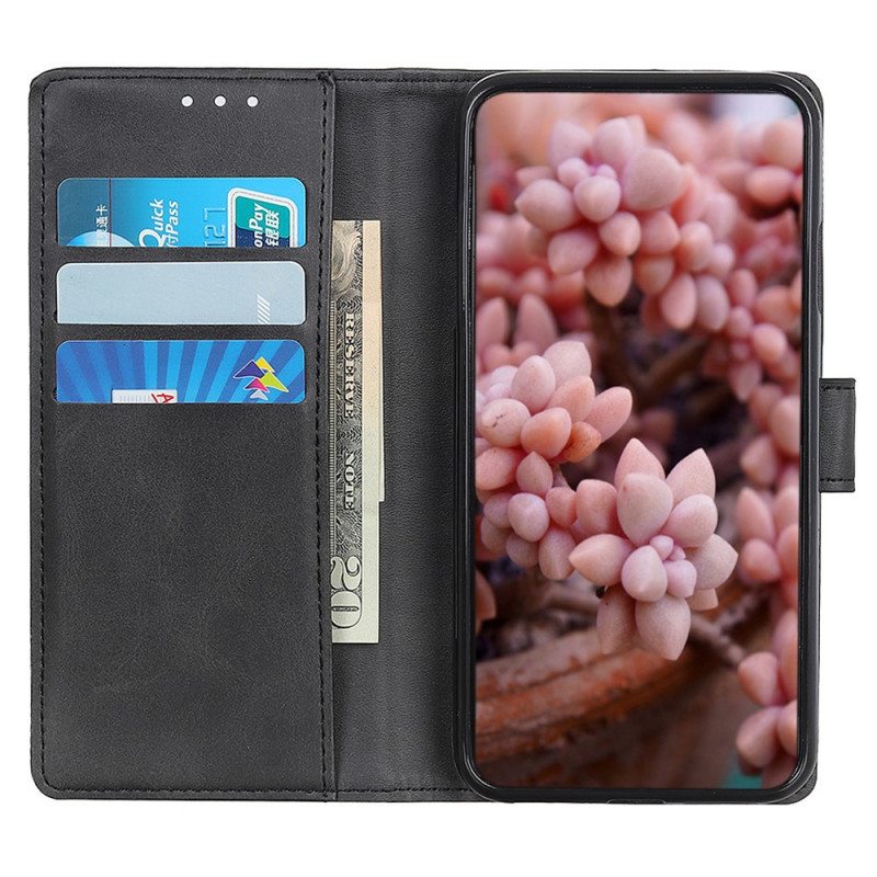 Flip Case Poco F4 GT Matta Keinonahka