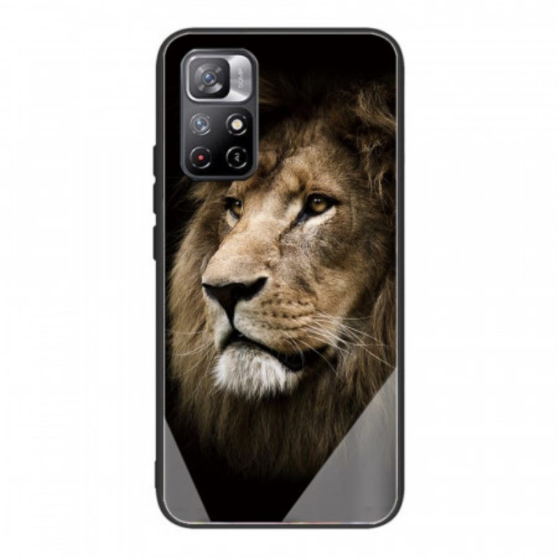 Case Xiaomi Redmi Note 11 Pro Plus 5G Lion Head Karkaistu Lasi