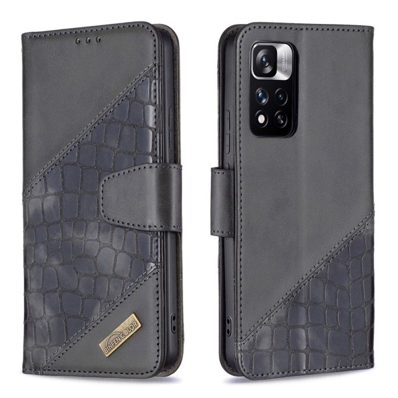 Kotelot Xiaomi Redmi Note 11 Pro Plus 5G Binfen Color Crocodile Skin Style