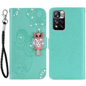 Kotelot Xiaomi Redmi Note 11 Pro Plus 5G Pöllö Mandala Ja Charm