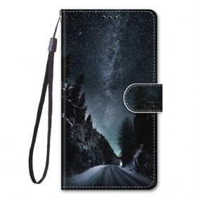 Kotelot Xiaomi Redmi Note 11 Pro Plus 5G Suojaketju Kuori Lanyard Maisema