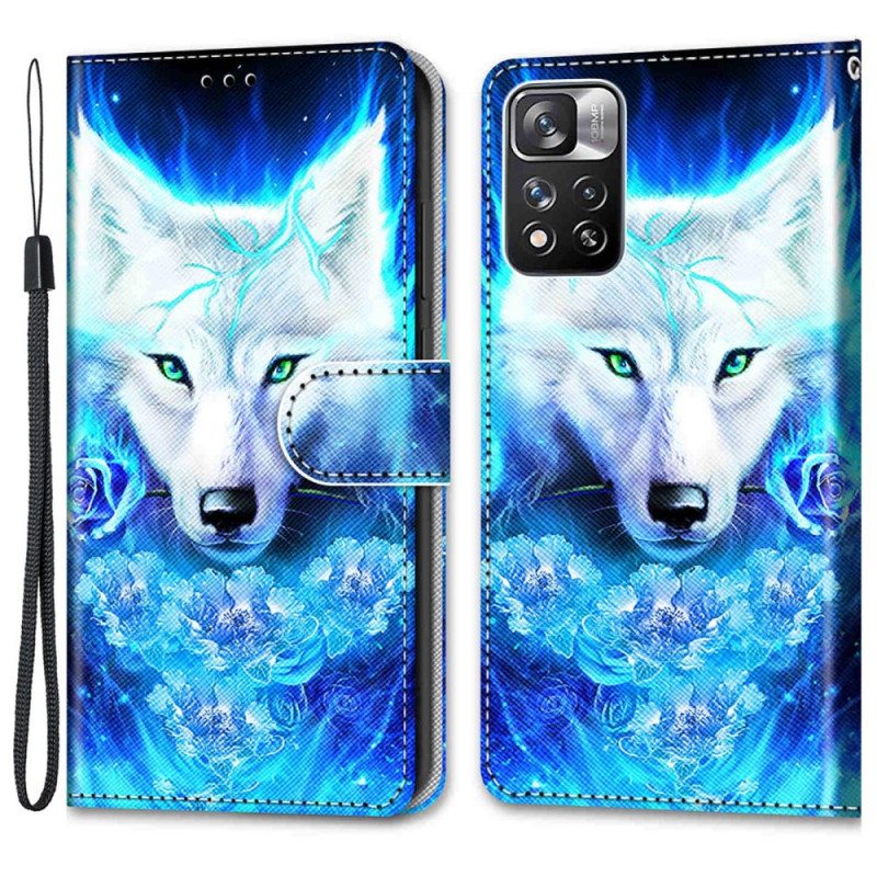 Kotelot Xiaomi Redmi Note 11 Pro Plus 5G Suojaketju Kuori Lanyard Wolf