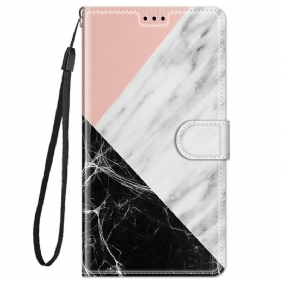 Kotelot Xiaomi Redmi Note 11 Pro Plus 5G Suojaketju Kuori Strappy Marble Elegance