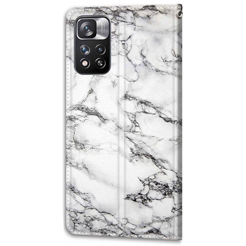 Kotelot Xiaomi Redmi Note 11 Pro Plus 5G Suojaketju Kuori Strappy Marble Elegance