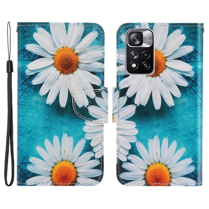 Kotelot Xiaomi Redmi Note 11 Pro Plus 5G Suojaketju Kuori Thong Daisies