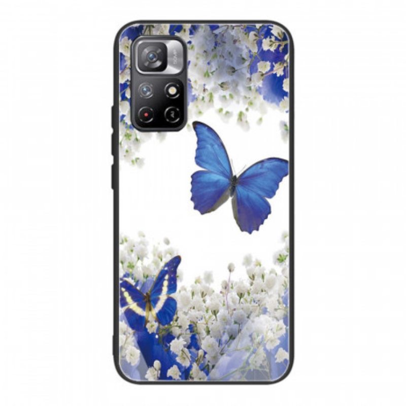 Kuori Xiaomi Redmi Note 11 Pro Plus 5G Butterflies Design Karkaistu Lasi