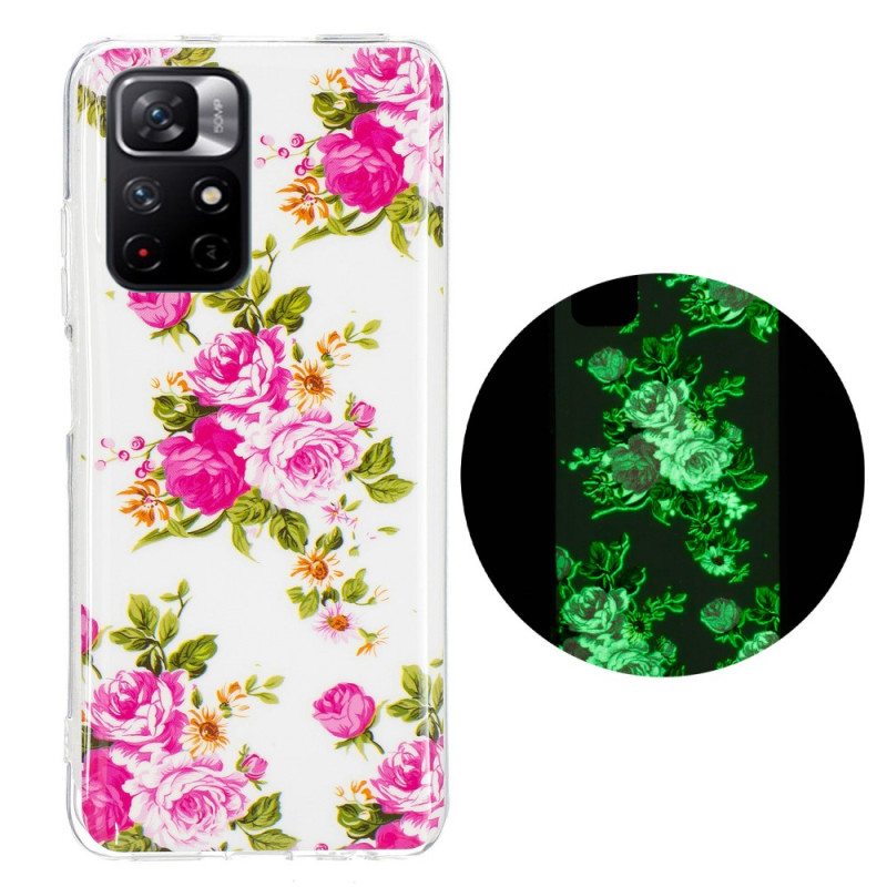 Kuori Xiaomi Redmi Note 11 Pro Plus 5G Fluoresoivat Liberty Flowers