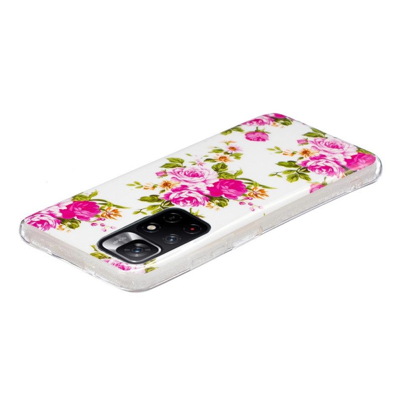 Kuori Xiaomi Redmi Note 11 Pro Plus 5G Fluoresoivat Liberty Flowers