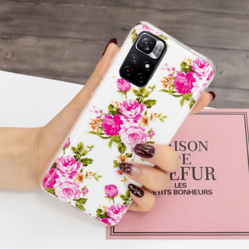 Kuori Xiaomi Redmi Note 11 Pro Plus 5G Fluoresoivat Liberty Flowers