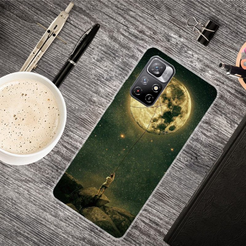 Kuori Xiaomi Redmi Note 11 Pro Plus 5G Joustava Moon Man