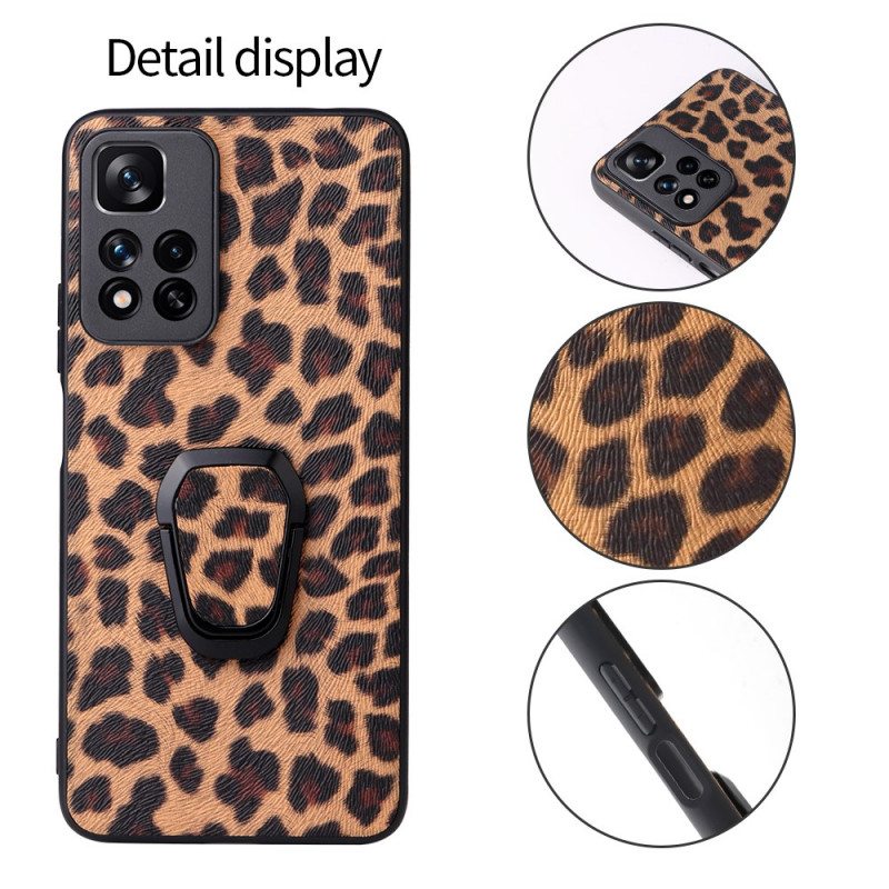 Kuori Xiaomi Redmi Note 11 Pro Plus 5G Leopard-tyylinen Rengastuki