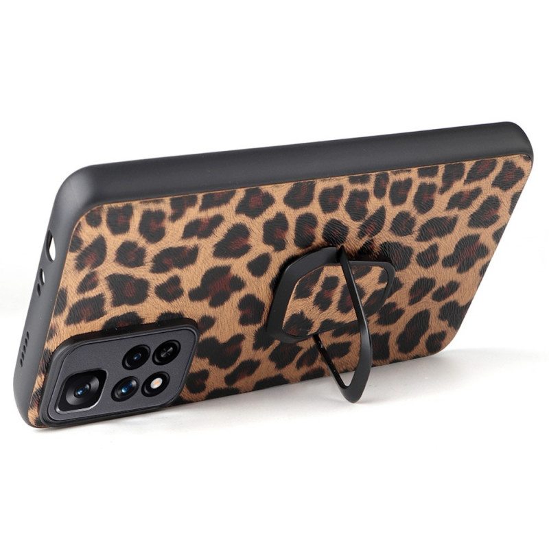 Kuori Xiaomi Redmi Note 11 Pro Plus 5G Leopard-tyylinen Rengastuki