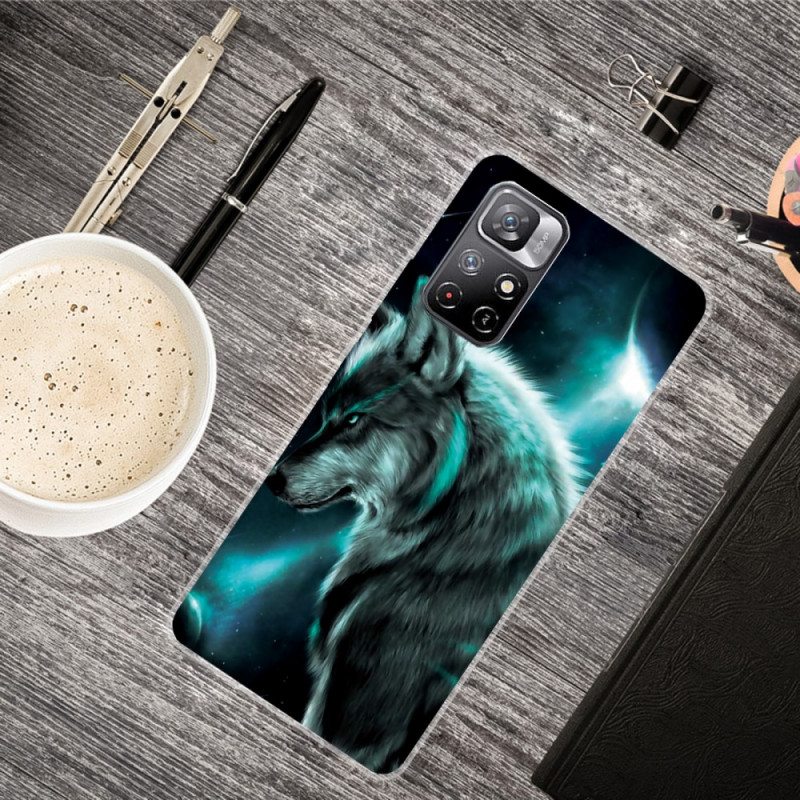 Kuori Xiaomi Redmi Note 11 Pro Plus 5G Silikoni Wolf