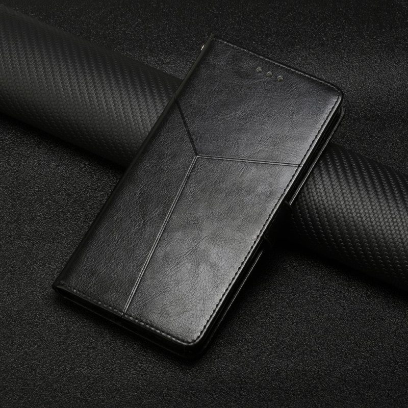 Nahkakotelo Xiaomi Redmi Note 11 Pro Plus 5G Suojaketju Kuori Strappy Geometric Leather Style