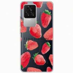 Case Poco F4 Mansikoita