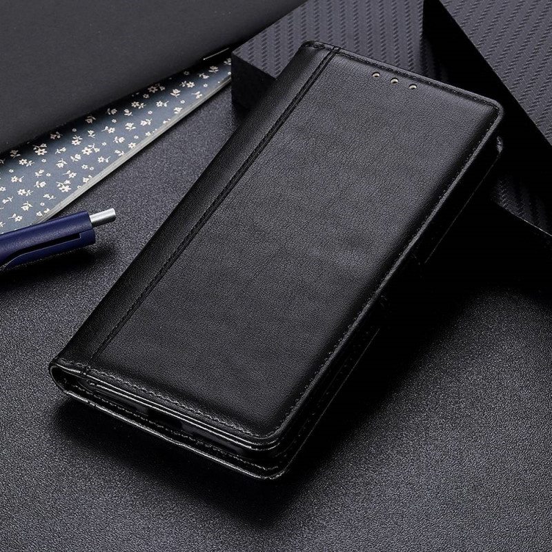 Flip Case Poco F4 Nahkaefekti