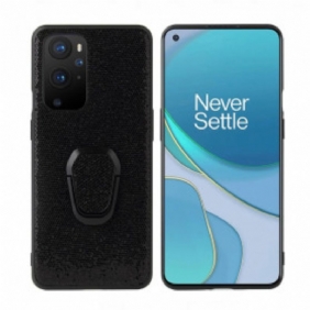 Kuori OnePlus 9 Pro Black Glitter Ring-tuki