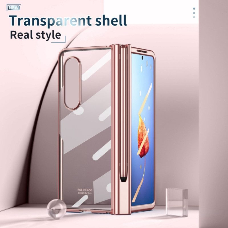 Case Samsung Galaxy Z Fold 4 Himmeä Kuori Kynällä