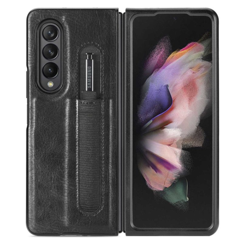 Case Samsung Galaxy Z Fold 4 Keinonahkainen Kynä