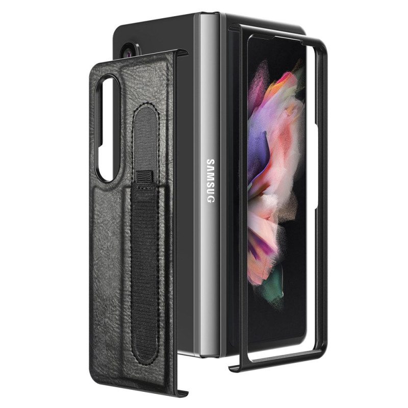 Case Samsung Galaxy Z Fold 4 Keinonahkainen Kynä