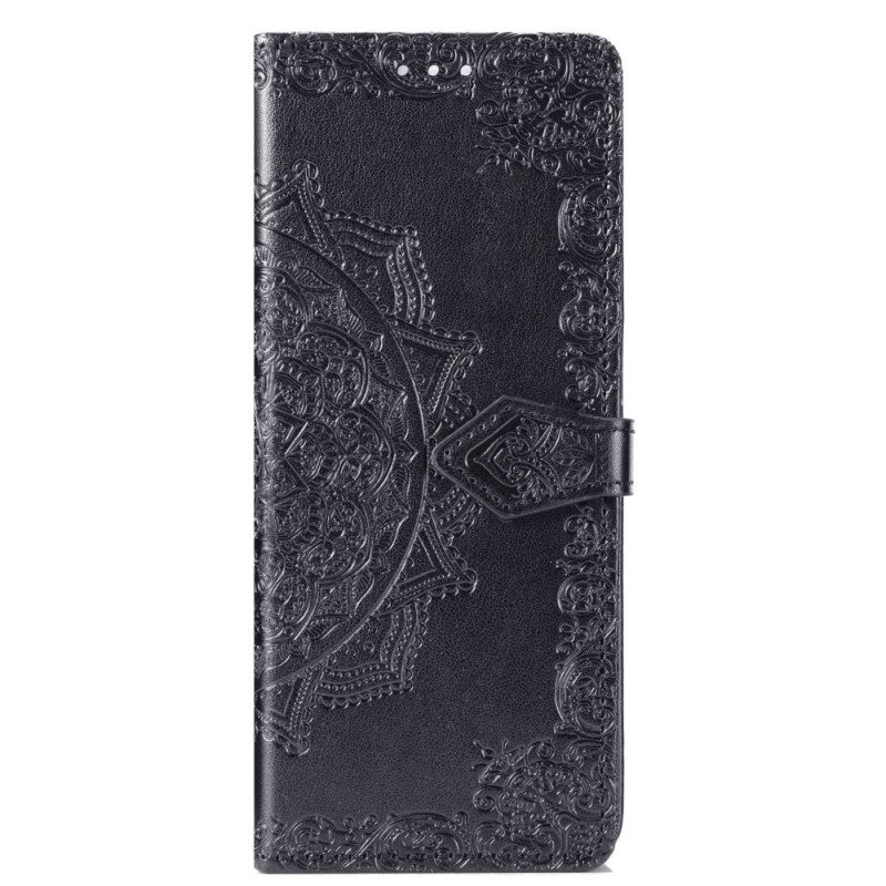 Kotelot Samsung Galaxy Z Fold 4 Suojaketju Kuori Keskiaikainen Strappy Mandala