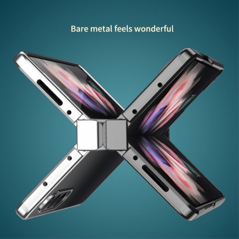 Kuori Samsung Galaxy Z Fold 4 Kirkas Metallinen Saranoitu